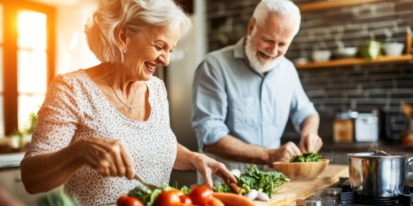Gesunde Ernährung im mittleren Lebensalter steht im Zusammenhang mit gesundem Altern